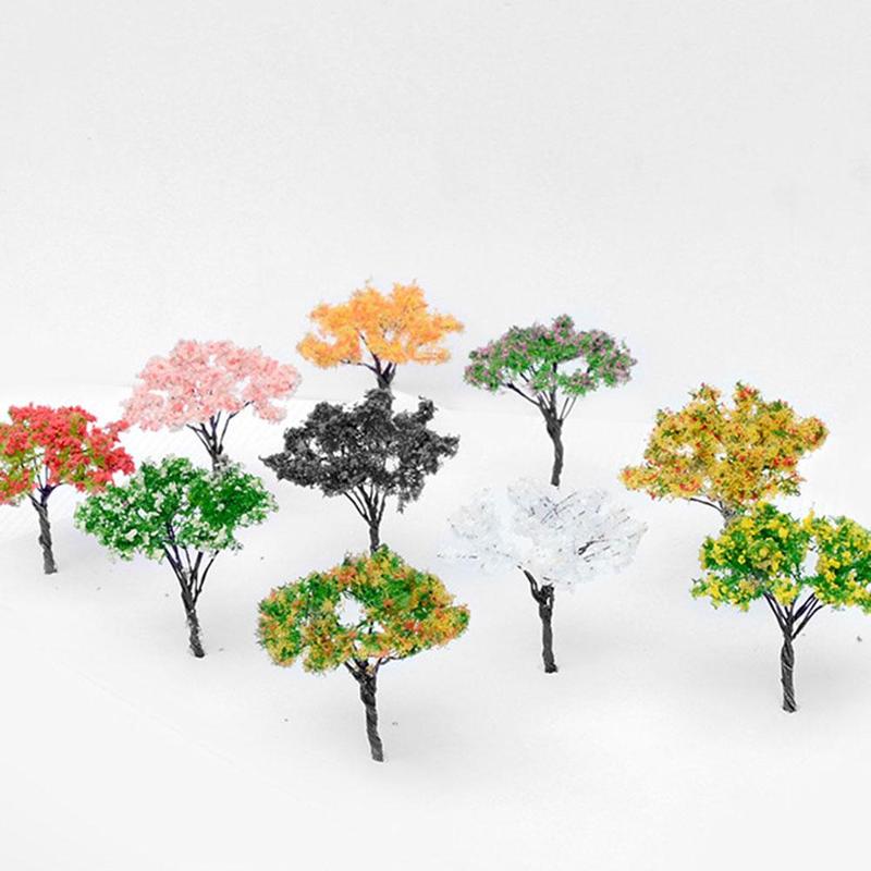 1Pc 6.5cm Line Flower Tree Model Miniature Landscape Model Garden Landscape Architecture Sand Table Model DIY Made Materials