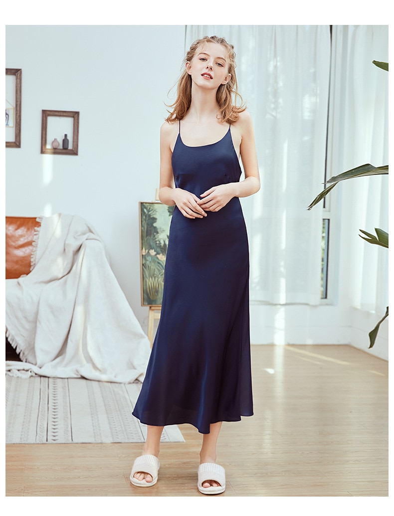 Pajama sets Women’s Gown And Robe Set Night Dress Homewear Silk Sexy sling Summer Nightgown Fashion Women nuisette femme sexy