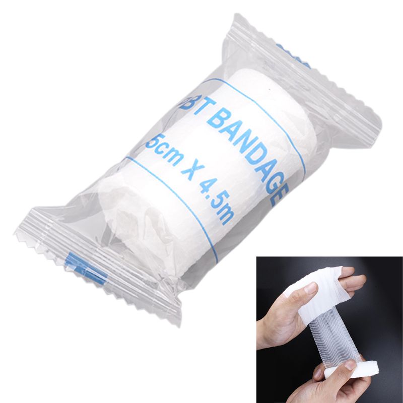 1 Roll Gauze Bandage Grade Sterile First Aid Wound Dressing Stretched