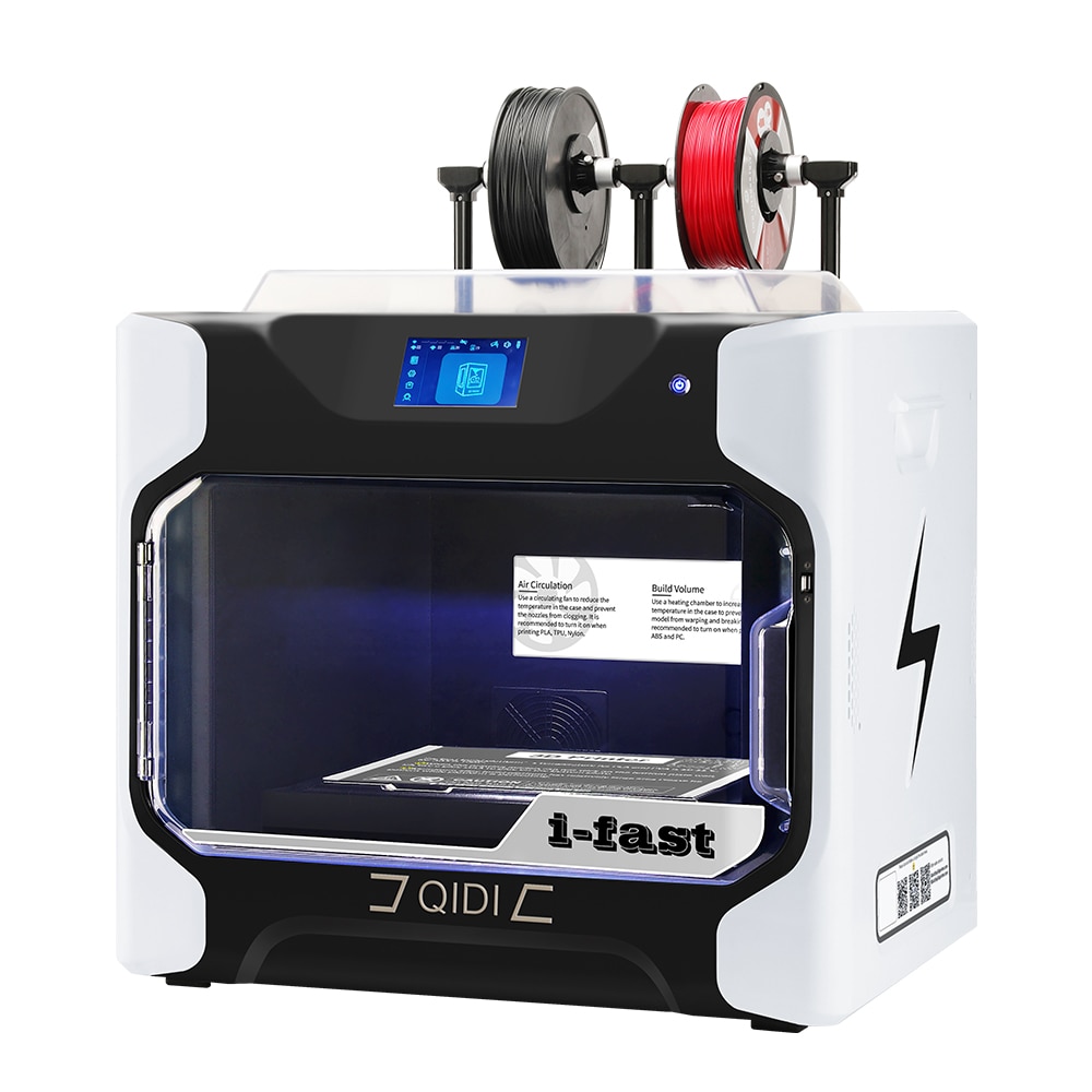 QIDI TECH i-fast 3D Printer Large Size dual extruder Print with ABS,PLA,TPU,PC, Nylon,Carbon fiber