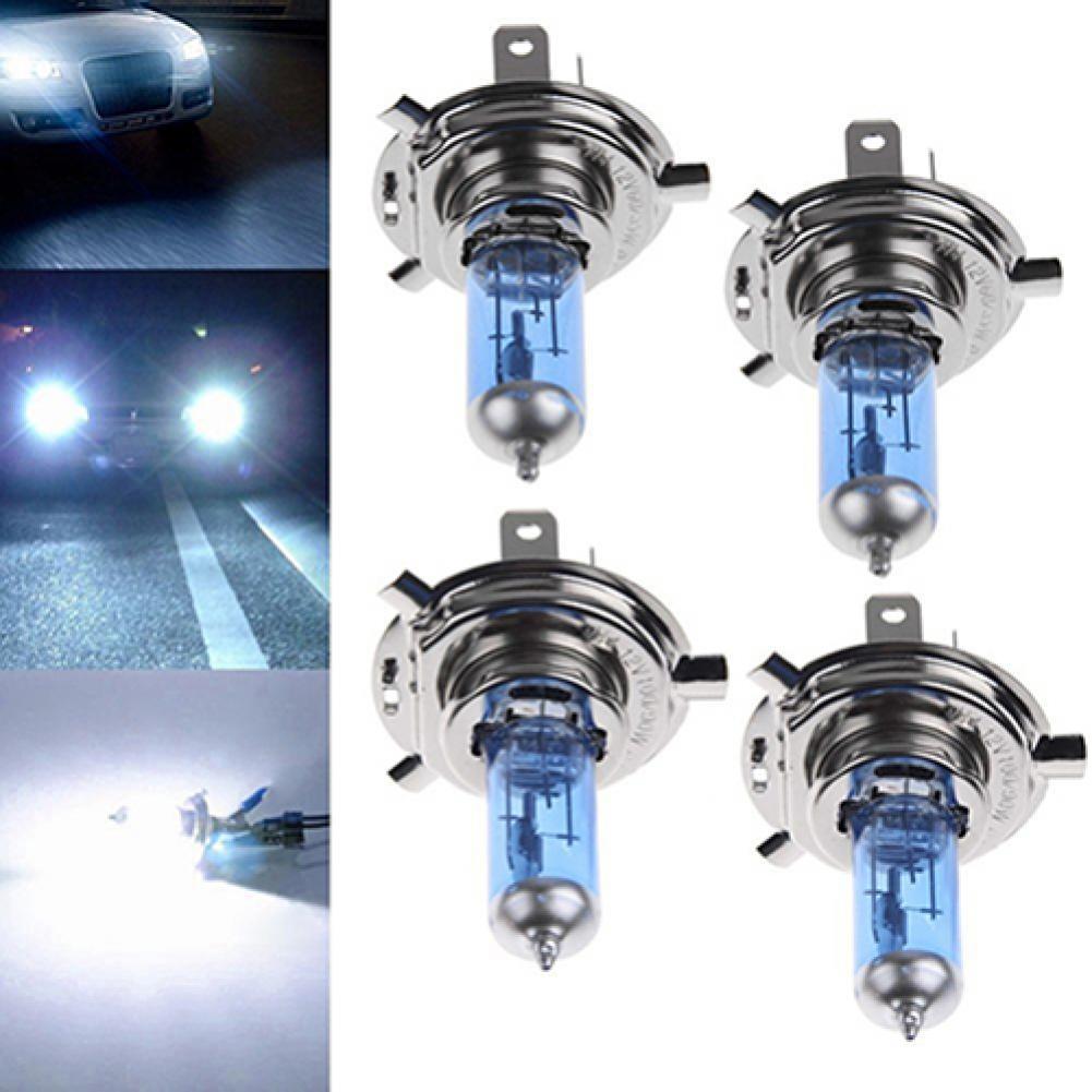 2Pcs Same Type H1/H4/H7 55W/100W Car Xenon Gas Halogen Headlight Xenon Gas Halogen Headlight White Lamps 12V 5000K Bulbs