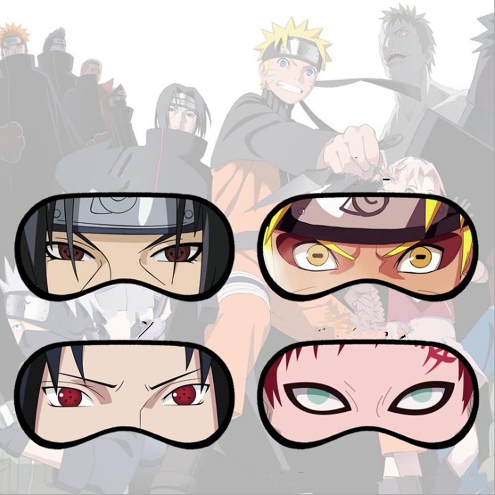 Anime Sharingan Sleeping Mask Sharingan Eye Mask Uzumaki Sasuke Itachi Gaara Fashion Eye Shield Cospaly Accessories Prop