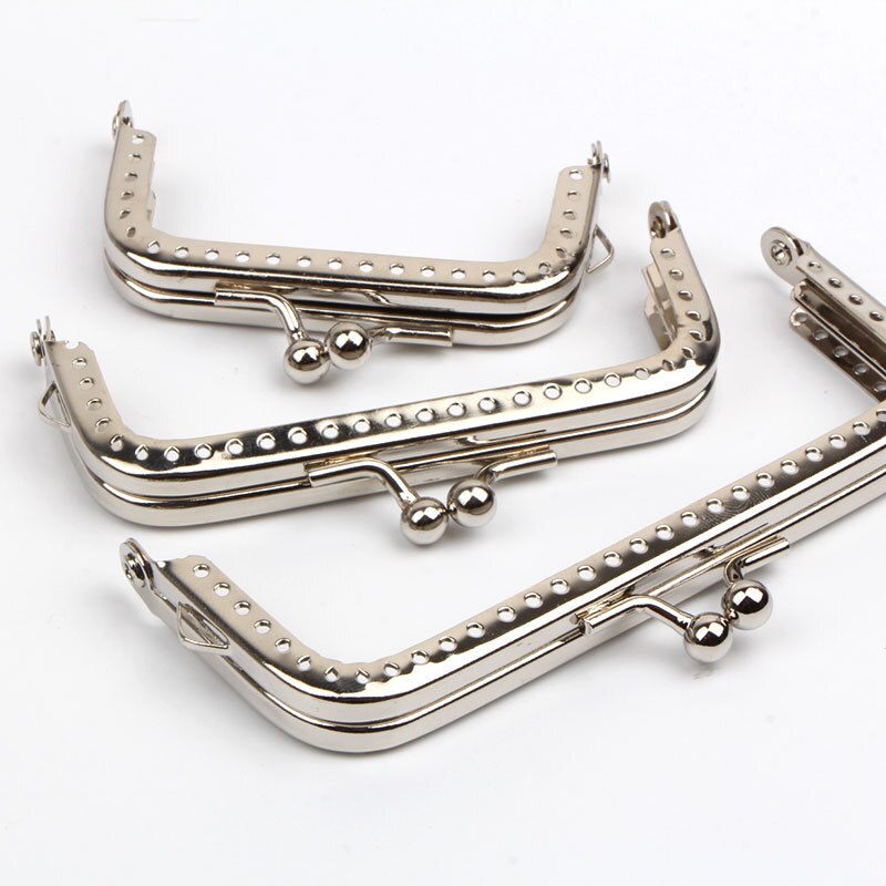 1Pcs Rectangle Purse Frame Hanger DIY Bag Kiss Metal Kiss Clasp Handbag Handmade Diy Bag Parts Purses Handle Accessories