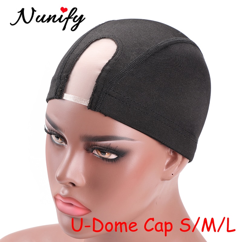 U Part Lace Wig Caps For Making Human Hair Lace Wigs Ventilated Wig Cap Dome Mesh Weaving Cap S M L Size Wig Accessories