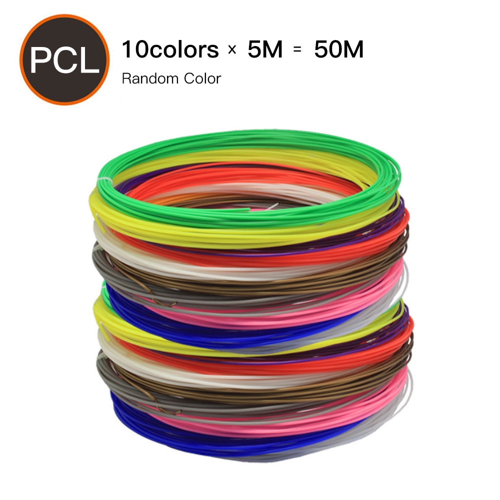 300cm/500cm High Temperature PCL 3D Printer Filament Refill 1.75mm Consumables For 3D Printing Materials