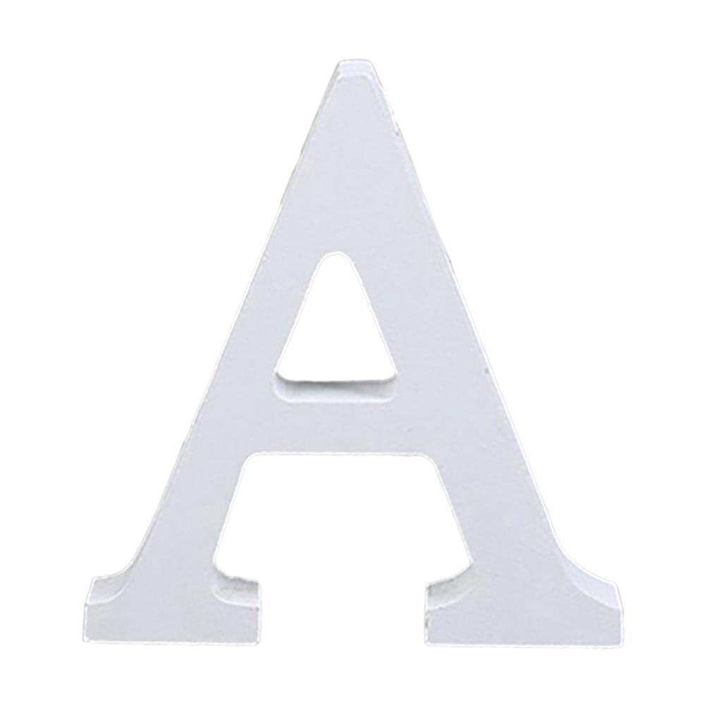 27 letters White Wooden English Alphabet DIY Personalised Name Design Art Craft Free Standing Heart Wedding Home Decoration