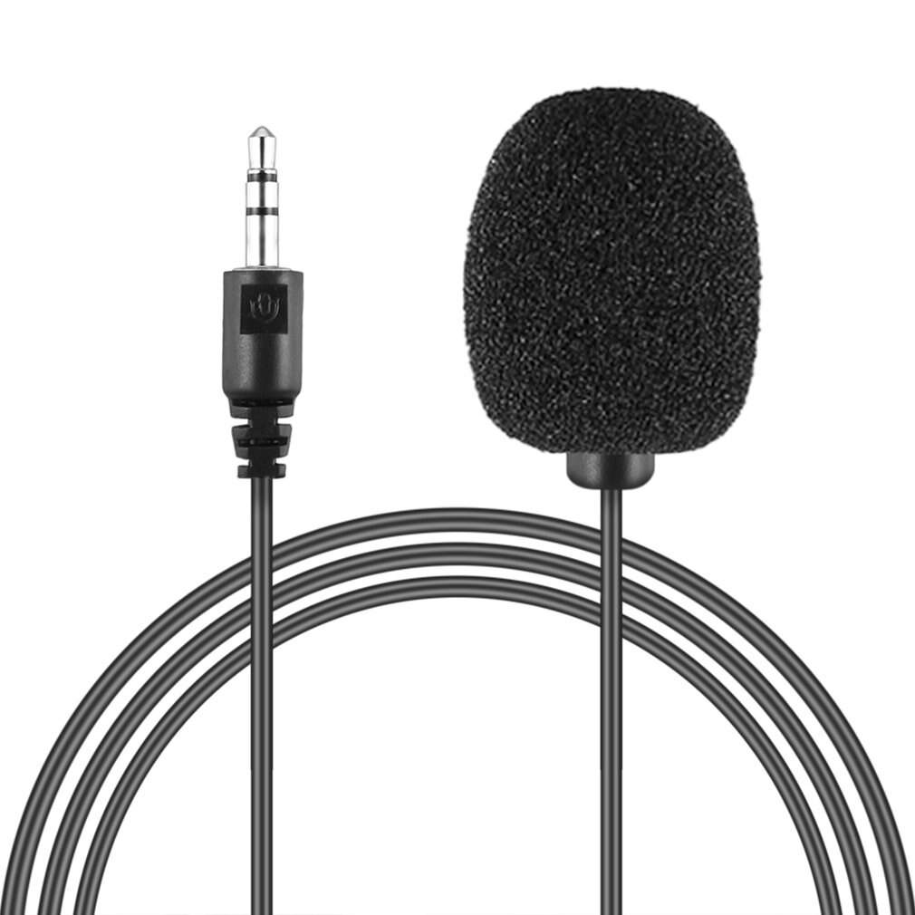 2020 Newest Portable External 3.5mm Hands-free Mini Wired Clip-on Lapel Lavalier Microphone For PC Laptop 3.5mm External