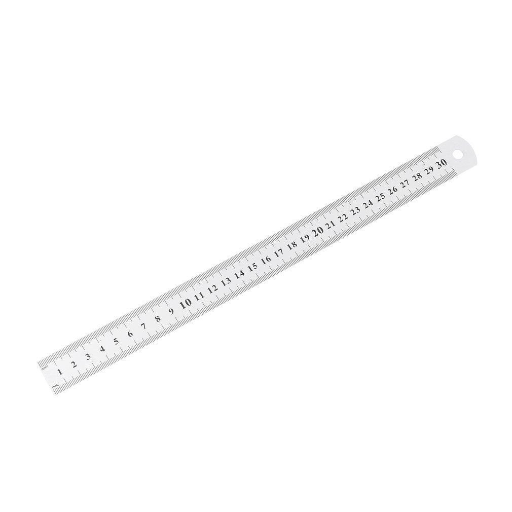 Stainless Steel Metal Ruler 30CM Straight Ruler Measurement Double Sided for Sewing Foot Sewing & School Stationery