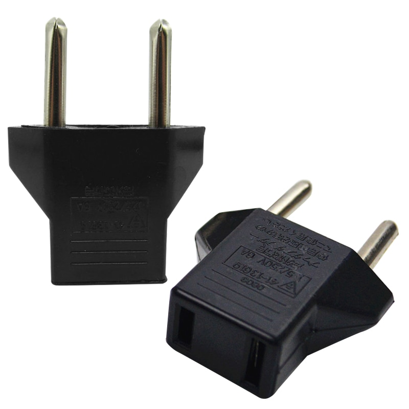 Plug Adapter EU To USA Portable Charging Travel Converter 2 Pin Power Socket European New Compact Outlet Worldwide Regulation