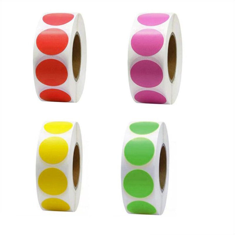 50PCS Colored Dots Thank You Sticker Sealing Paper Stickers Stationery & Office Supply Decoration Scrapbooking