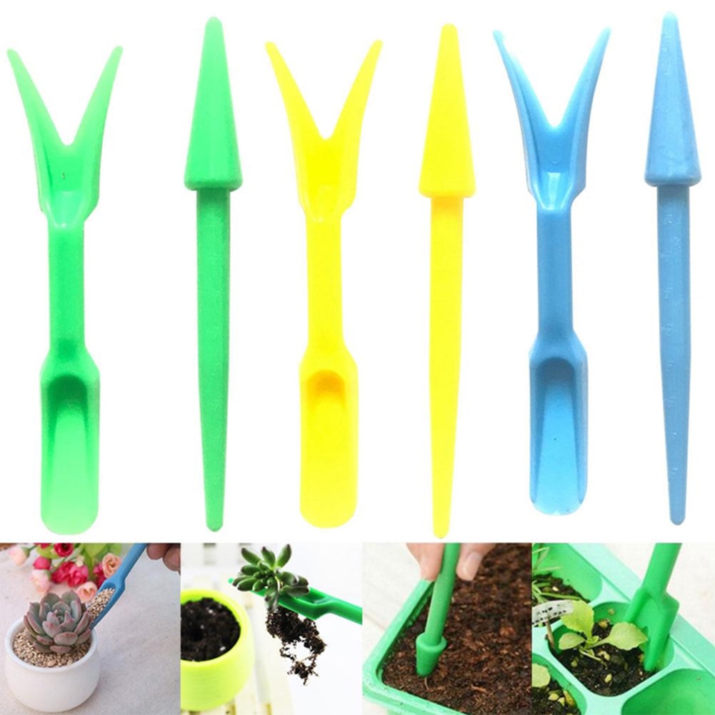 2Pcs/Set High Quality Durable Succulent Kit Plastic Seeds Device Seedlings Dibber Transplanting Planting Gardening Bonsai Tools