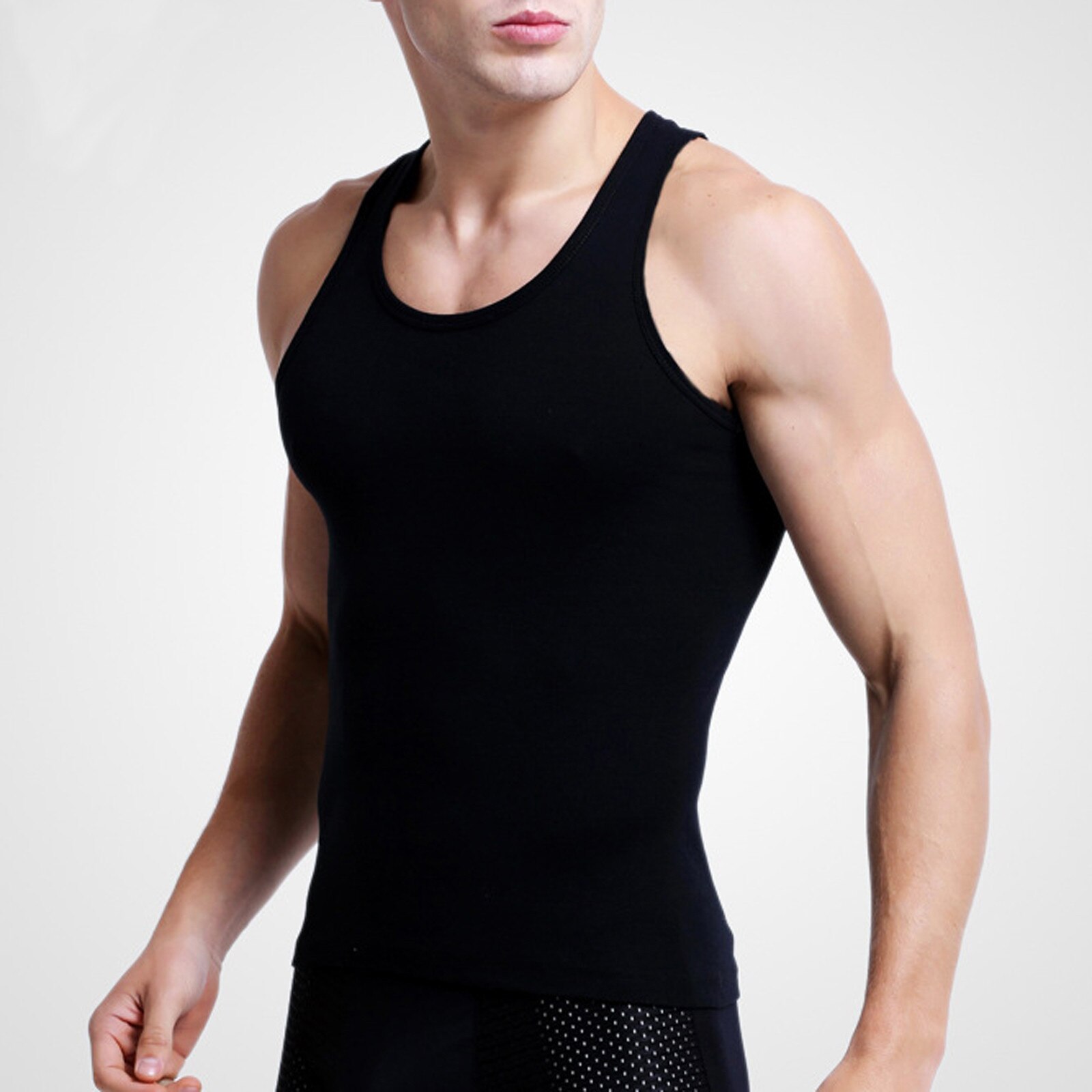 Fashion Solid Gym Tank Top Men Fitness Clothing Mens Bodybuilding Tank Tops Summer Gym Clothing for Male Sleeveless Vest Shirts