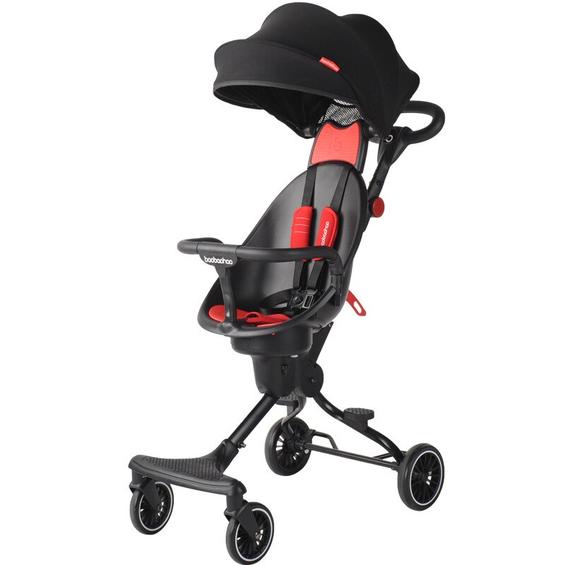Baby Walking Artifact Foldable Lightweight Two-way Stroller Four-wheeled High Landscape Baby Walking Artifact
