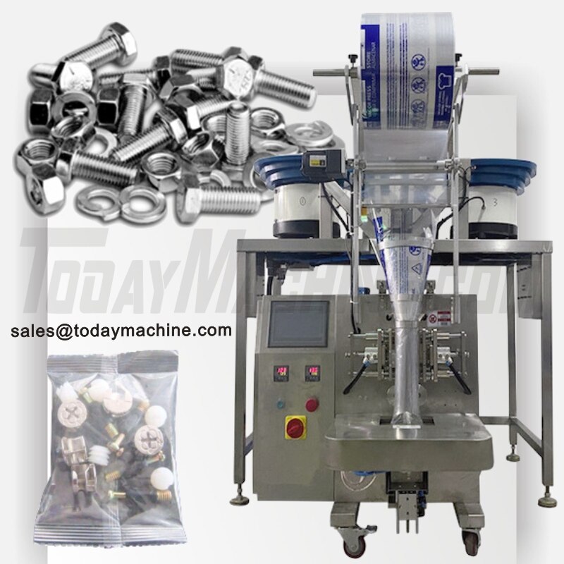 Automatic counting sachets bag screw packing machine for screw