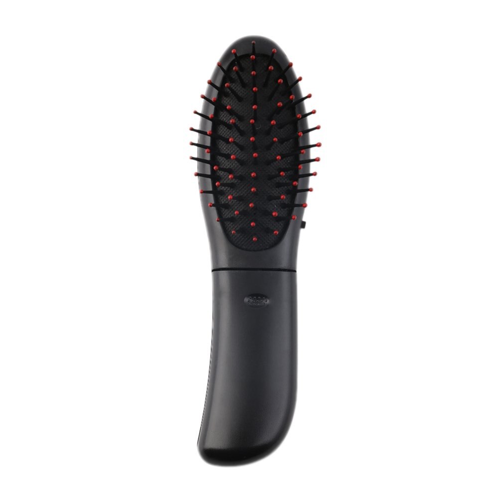 New Electric Vibrating Hair Brush Comb Massager Black Hair Scalp Head Blood Circulation Massager Comb Brush Black