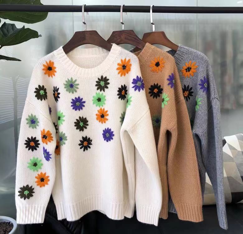 Sweaters YK12532 Fashion 2021 Runway Luxury famous Brand European Design party style women's Clothing