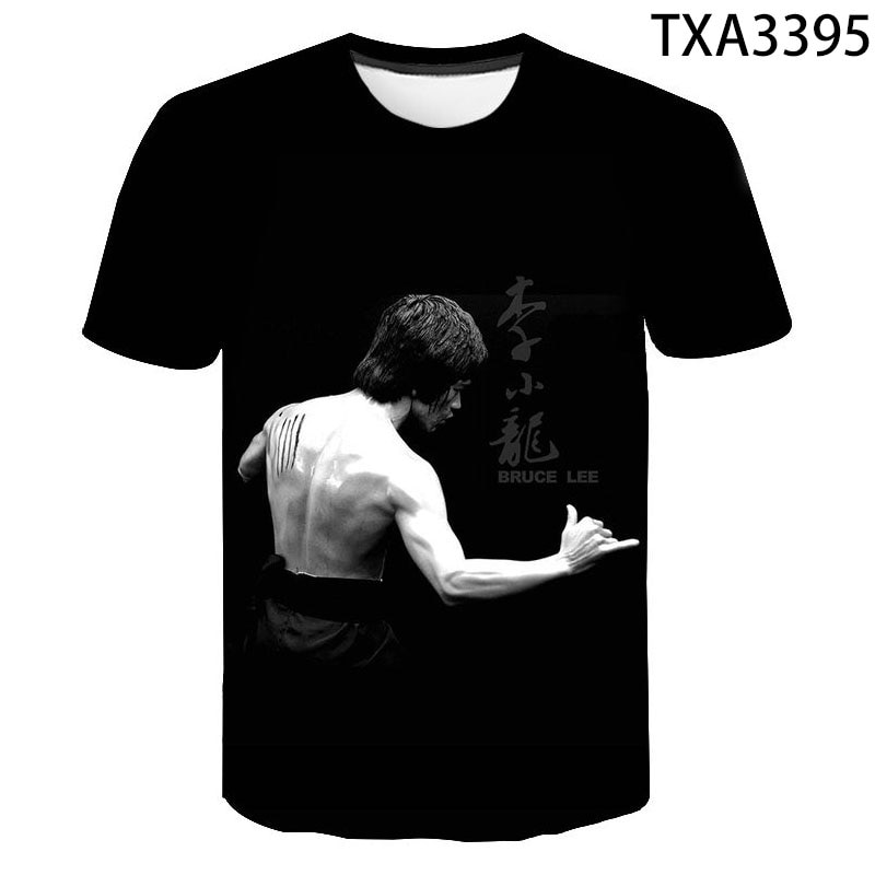 2021 New Efforts Martial Arts Celebrity Bruce Lee 3d Printed T-shirt Men's Women's Children's Fashion Summer Cool Tee Streetwear