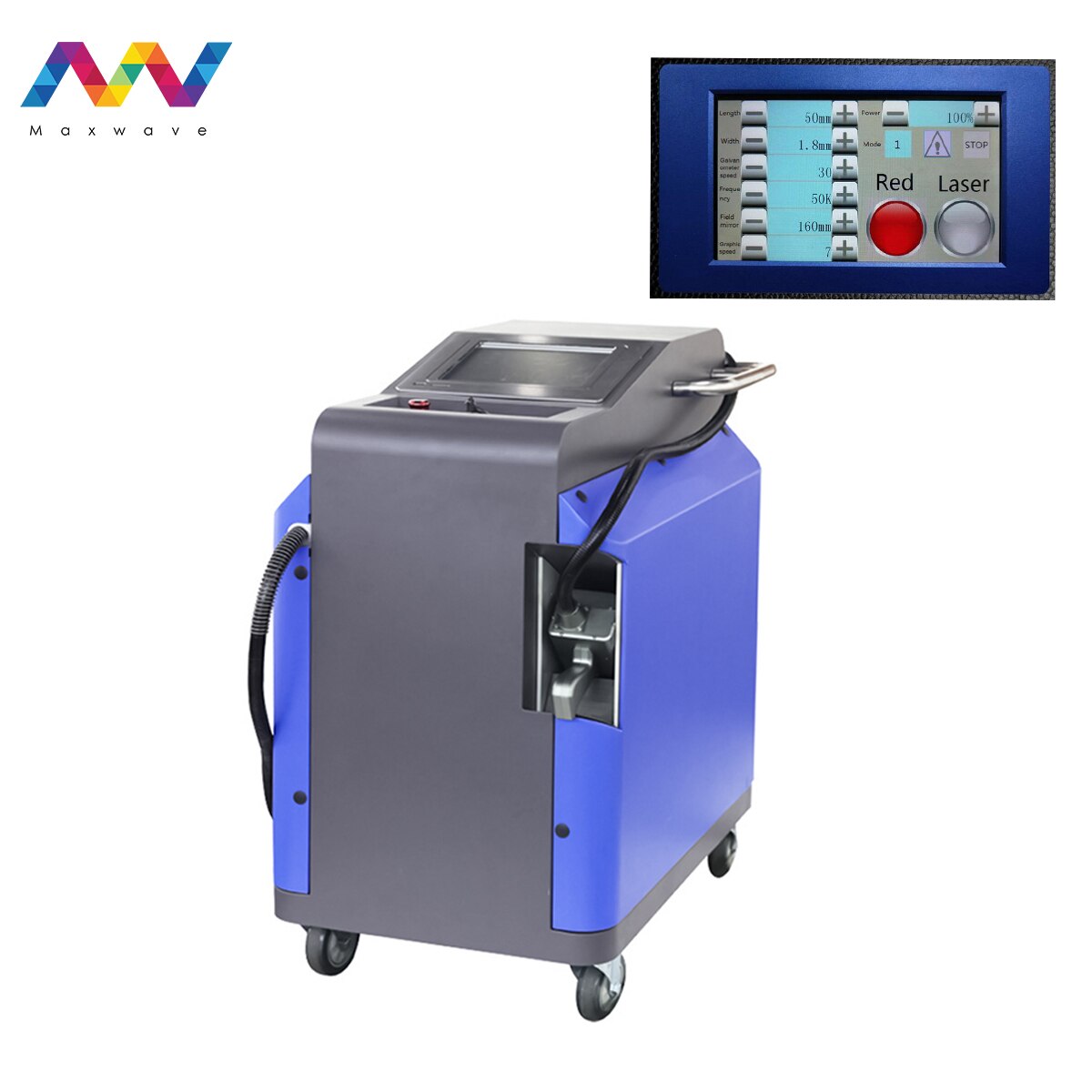 200W Portable Design Cleaning Machine How Power Rust Oil Paint Removing Fiber Laser Cleaning Machine For Steel Carbon plate