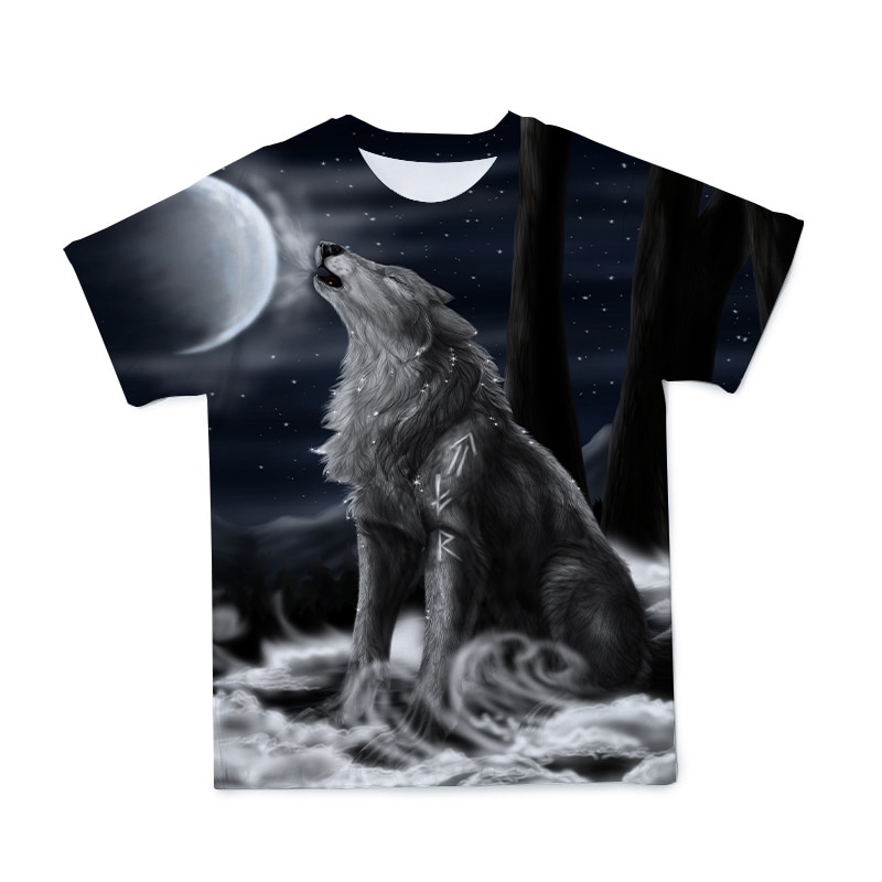 New Summer 2021 T-Shirt 3D Printed Beast Wolf Male T-Shirt Street Casual Comfort Apparel XXS-6XL