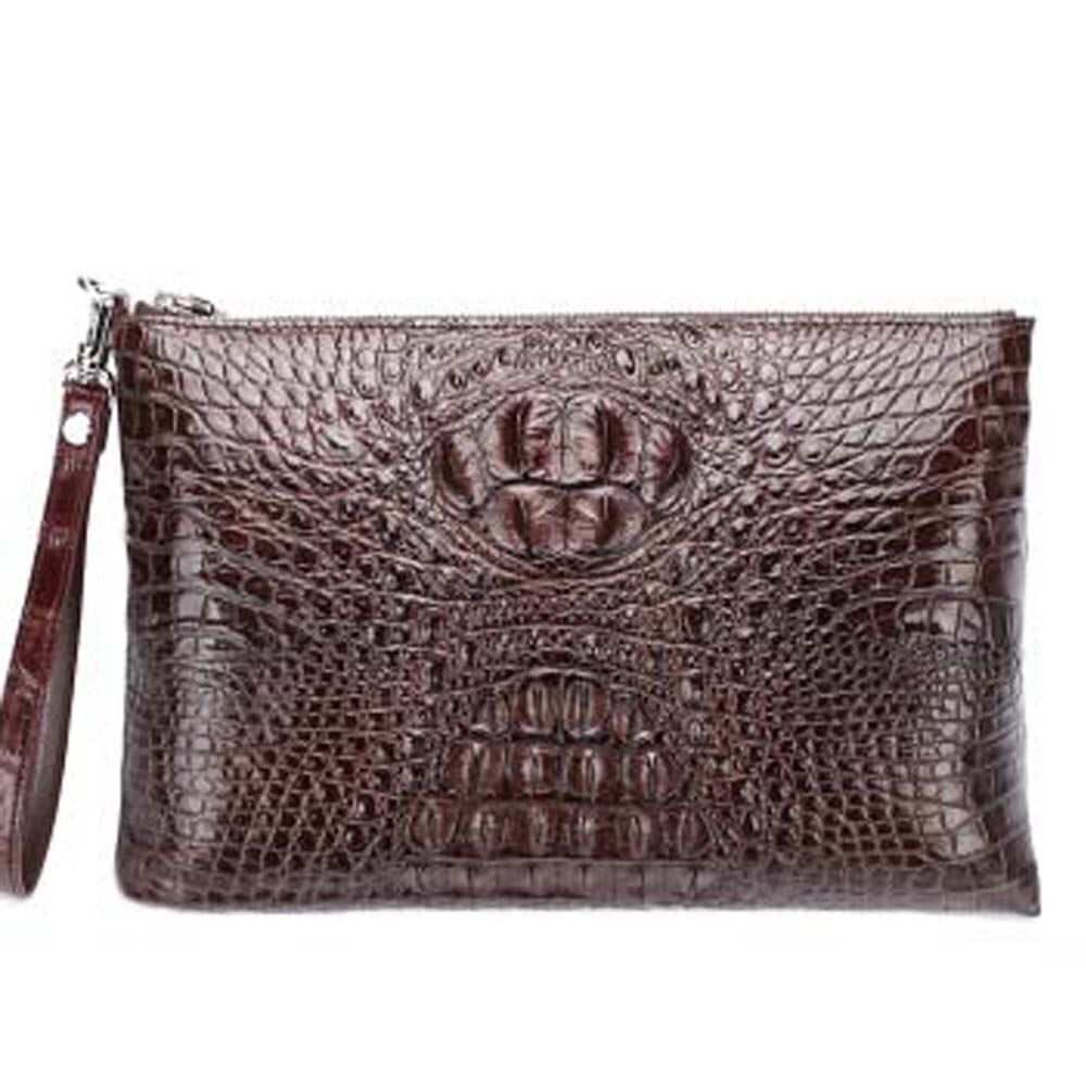 dulilu new crocodile Hand bag male clutch bag crocodile handbags crocodile Hand caught bag crocodile handbags men bag