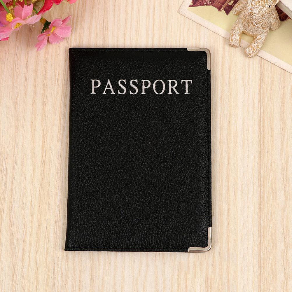 PU Leather Passport Cover Cute Business Card Holder Pouch for Travel Wallet Russian Netherland Case Women Pink