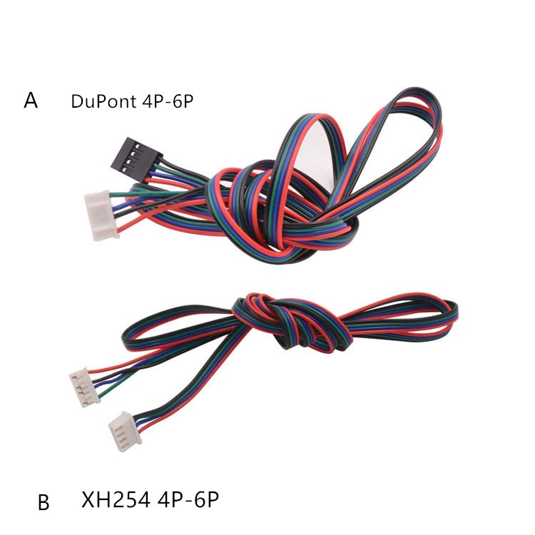 3d print motor stepper cable 6pin 4pin stepping connection line 26AWG length 700mm