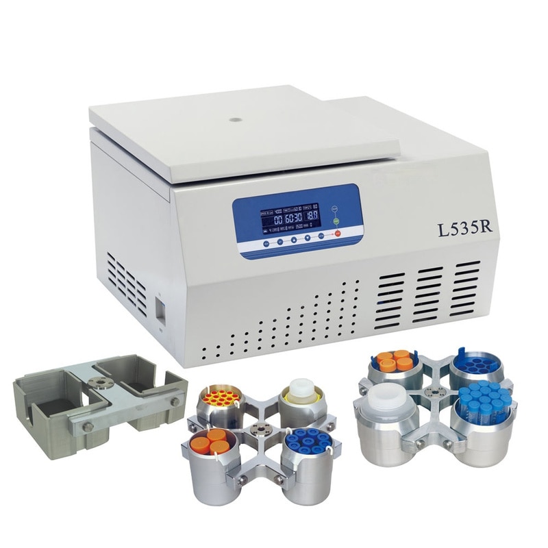 L535R Refrigerated Centrifuge Machine Large Capacity Medical Laboratory Equipment Automatic Centrifuge 4x750ml Volume