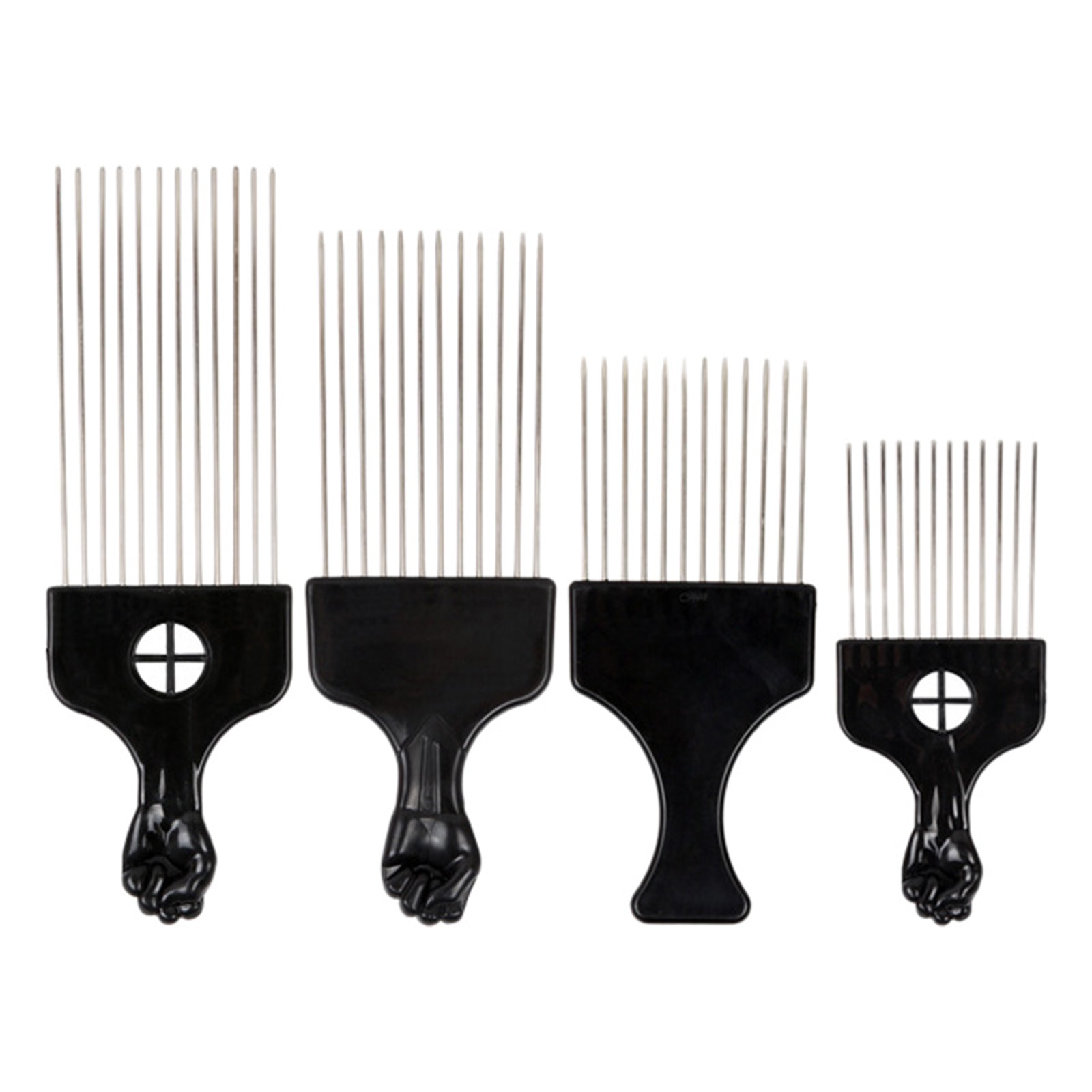 African Afro American Hair Pick Fist Comb Hairdressing Styling Tool Men Home Use