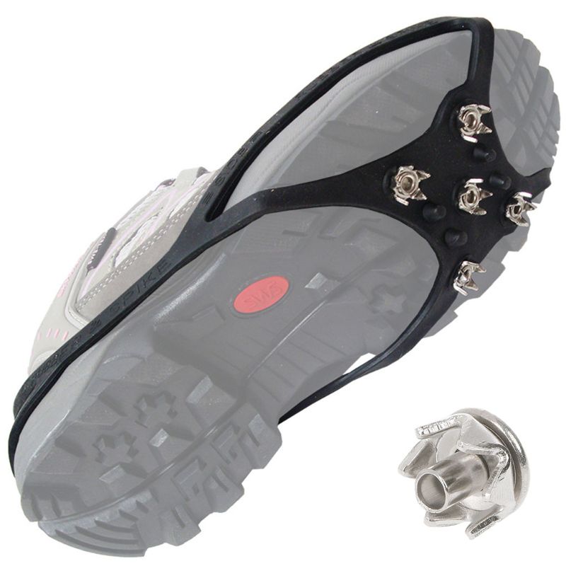 Anti Slip Ice Snow Grip Nails Hiking Ground Grippers Mountaineering Shoes Spikes R3ME