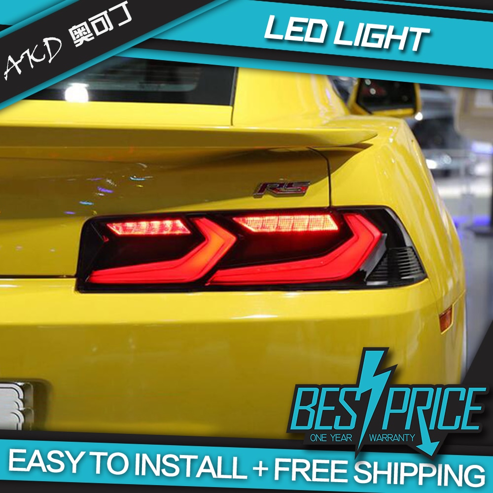 Car Styling Tail Lamp for Camaro Tail Lights 2014-2015 Camaro LED Tail Light Dynamic Signal DRL Brake Reverse auto Accessories