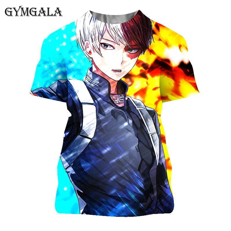 Summer My Hero Academia 3D Men T Shirt Men Kawaii Cartoon Himiko Toga Graphic Tees Funny Anime Boku boy T-shirt Unisex Female