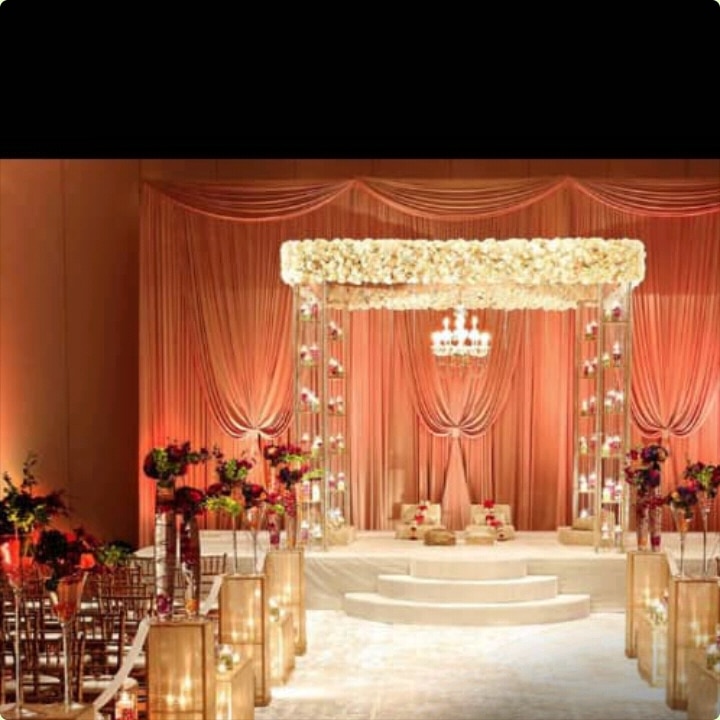 8.2ft x 10ft boxed arch metal arch wedding arch with shelves