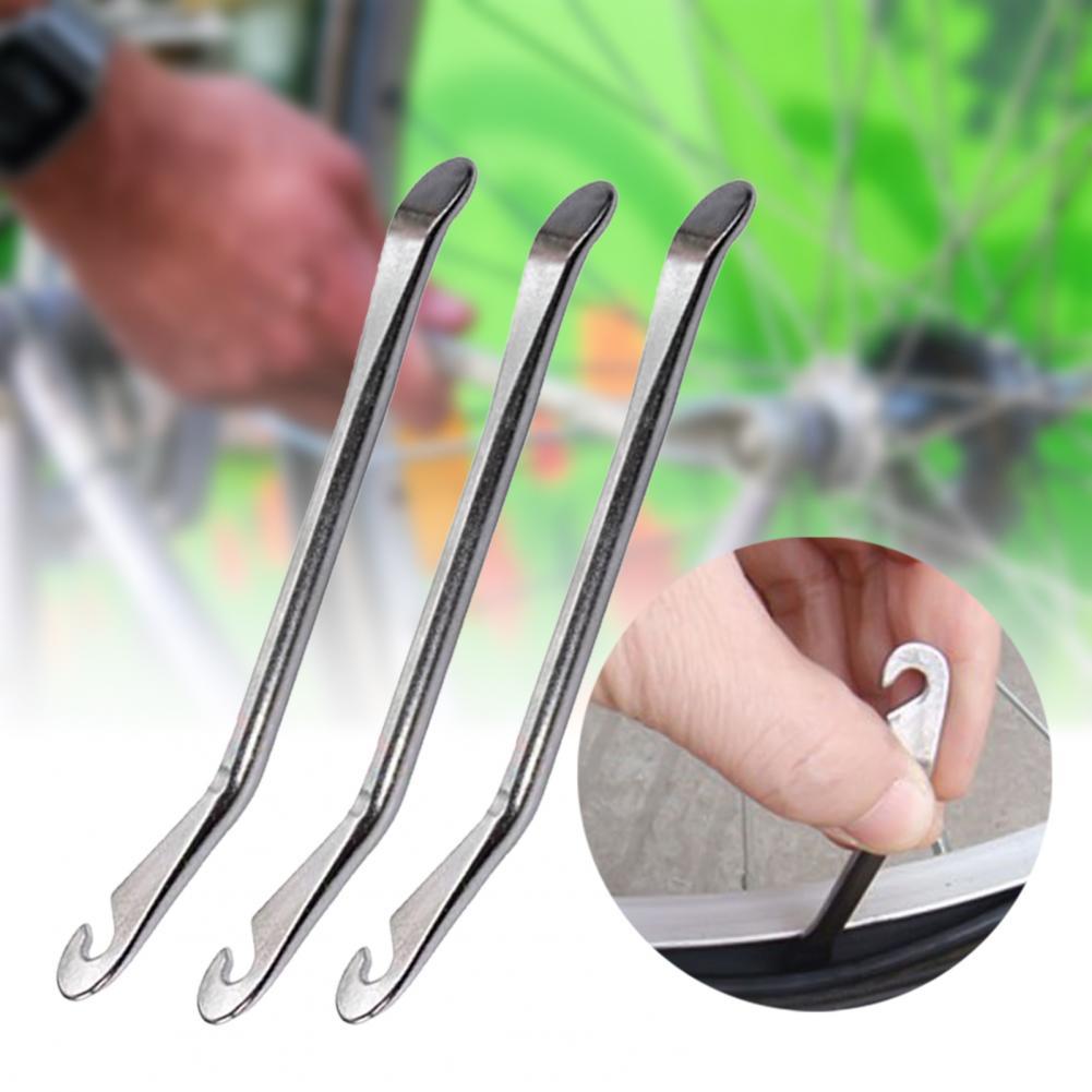 Bike Tire Changer Easy to Use Anti-rust Steel Tire Opening Spoon Tools for Motorcycle Bicycle Accessories Replacement Parts