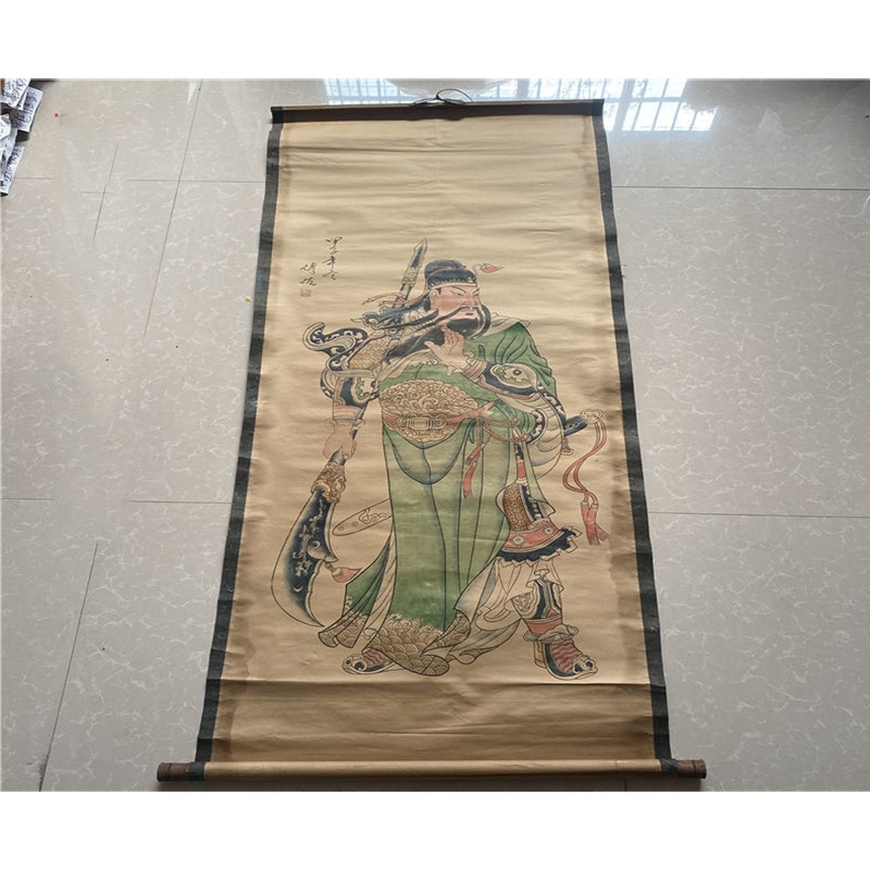 Antique Chinese Calligraphy and Painting Works In Qing Dynasty Paper and Cloth Painting 200 Years Ago