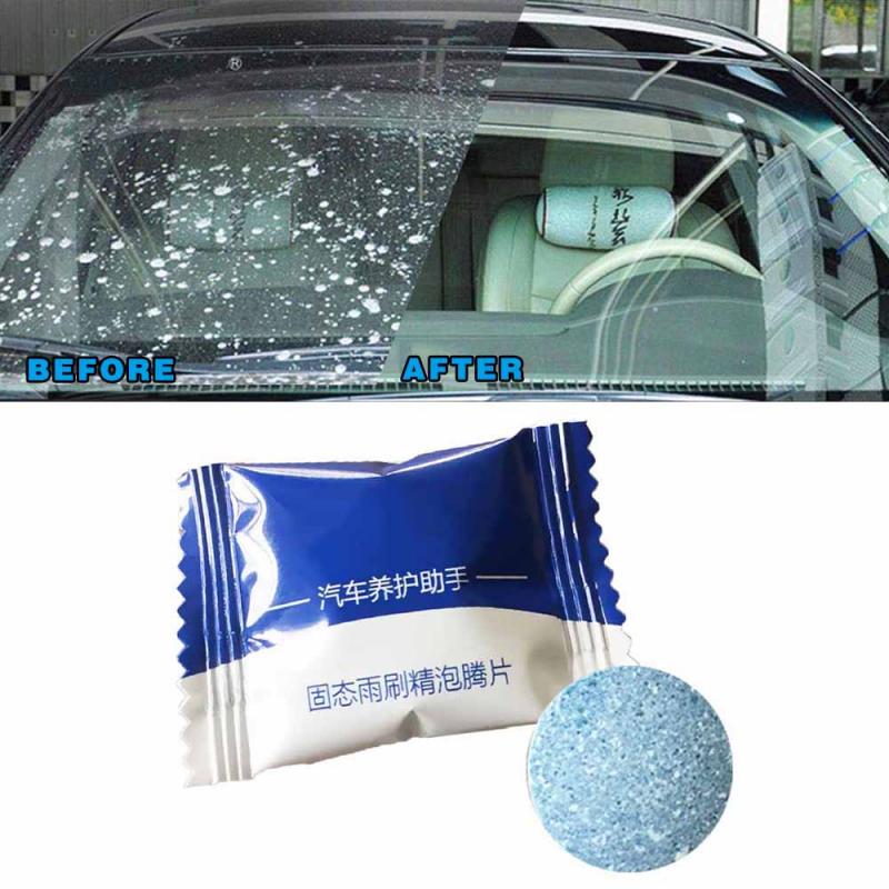 Glass Washer Detergent Effervescent Tablets High Performance Cleaner Dust Remove Concentrated Wiper Car Windshield Decontaminate