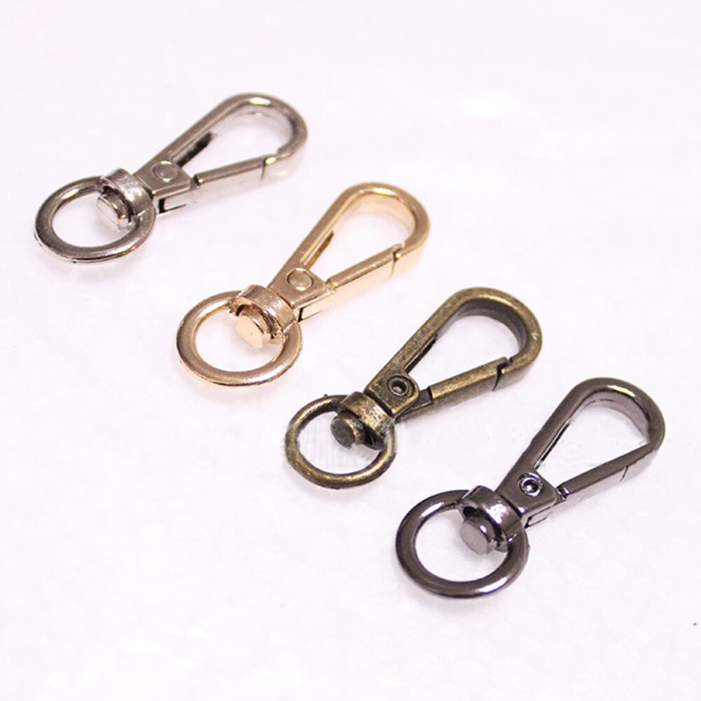 5pcs Metal Swivel Trigger Lobster Clasp Snap Hook Key Chain Ring Paracord Lanyard DIY Craft Outdoor Backpack Bag Parts 4 Sizes