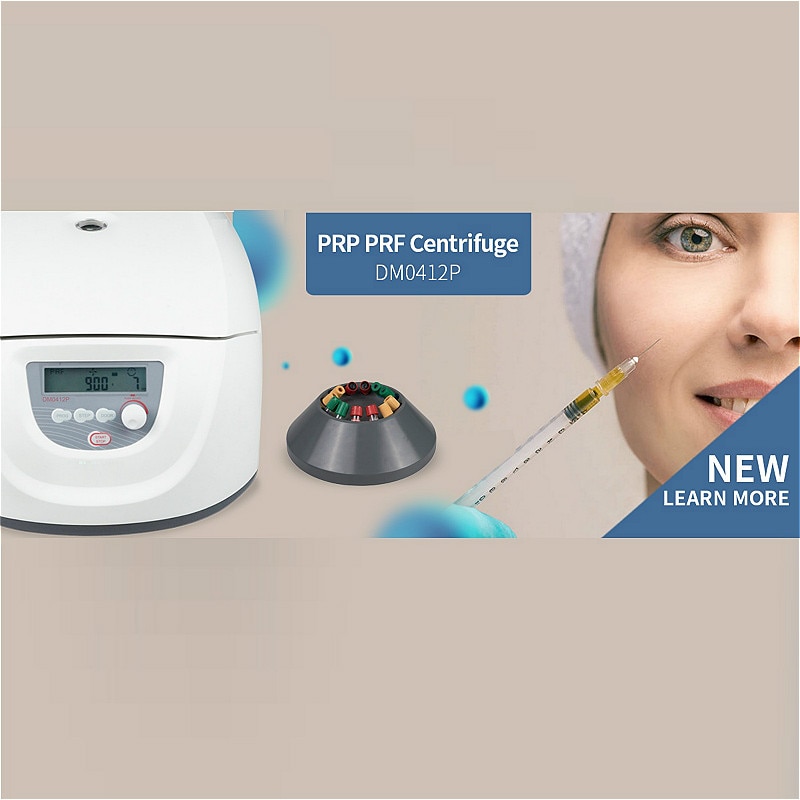PRP PRF Centrifuge Low speed Centrifuge fits for 10ml/15ml Tubes Max Speed 4500rpm Brushless DC Motor CE