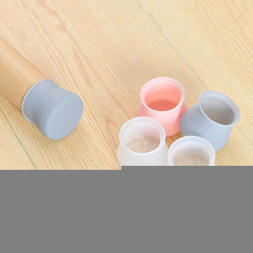 4pcs Table Chair Foot Silicone Protector Cover Home Caps Furniture Silent Scratch Protection Cute Leg Non-slip Anti Thicken B6C4