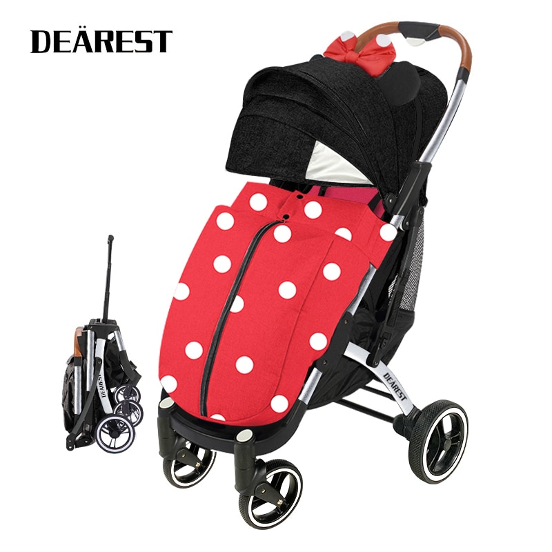 Dearest Pro High Landscape Stroller Can Sit Or Lie Super Lightweight Folding Four-Wheel Shock Absorbers Stroller Four Seasons