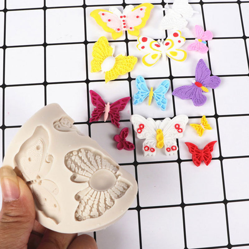 Butterfly Pattern Cake Baking Mold Chocolate Fondant Candy Diy Molds Cake Decoration Tool Kitchen Accessories