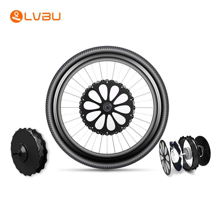 Lvbu BX20D 16-700C Inch Customizable All In One Wheel E Bike Conversion Kit With Battery front hub motor