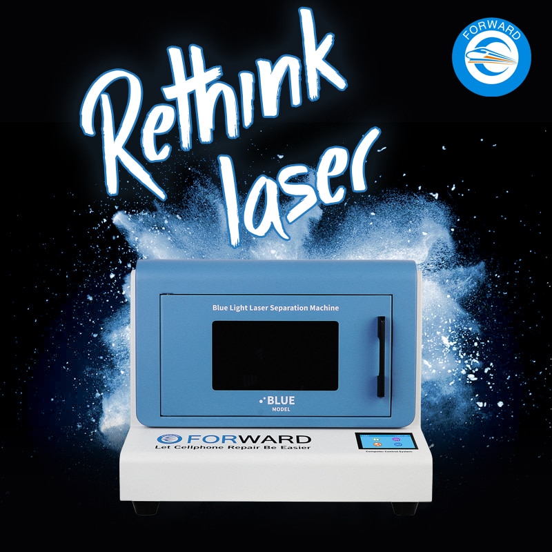 FORWARD 2020 Rethink Blue Light Laser Separation Machine For iphone 8 XR 11 Back Cover Glass Quickly Cutter And Removal Machine