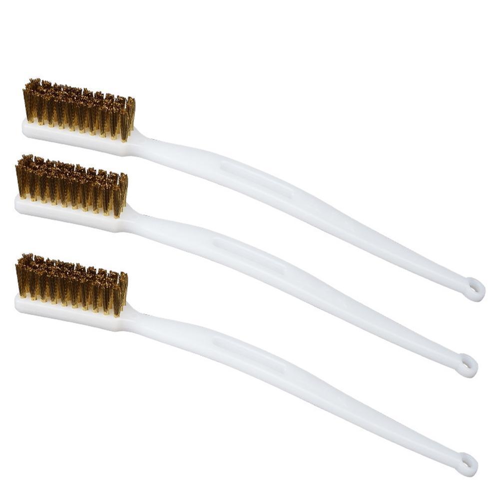 3D Printer Cleaner Tool Copper Wire Toothbrush Copper Brush Handle For Nozzle Block Cleaning Hot Bed Cleaning Parts