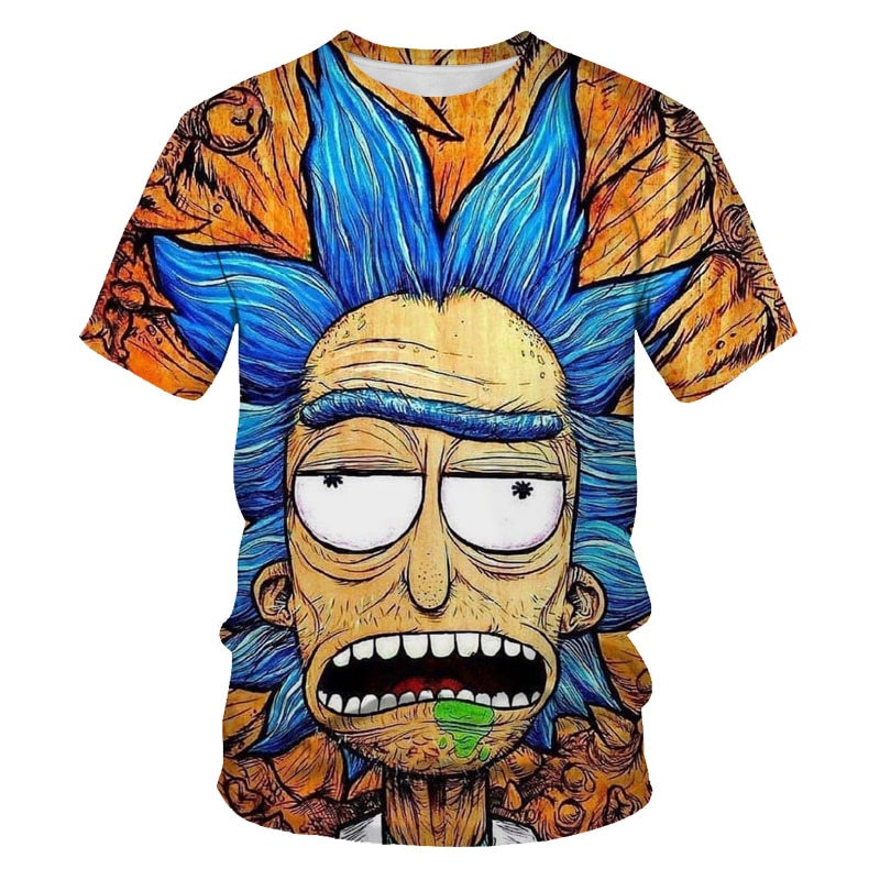 2021 Summer Men's Short Sleeve T-Shirt Tops 3D Fashion Trend Men's T-Shirt Couple Wear Tops anime Parent-child Clothing xxs-6xl