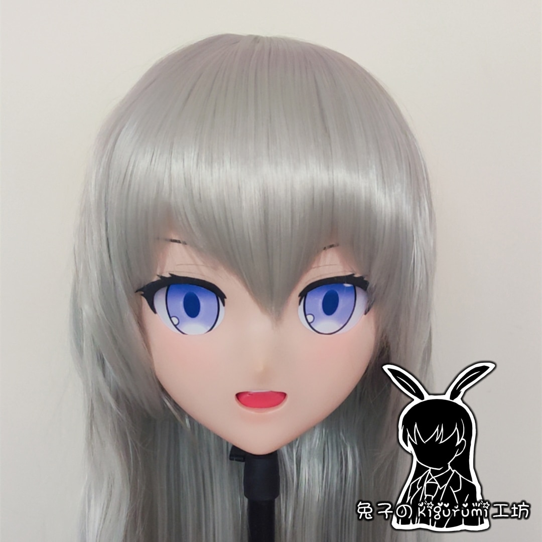 (RB46)Customize Full/Half Head Resin Cartoon Cosplay Japanese Character Anime Role Play Crossdress Kigurumi Mask With Back Shell