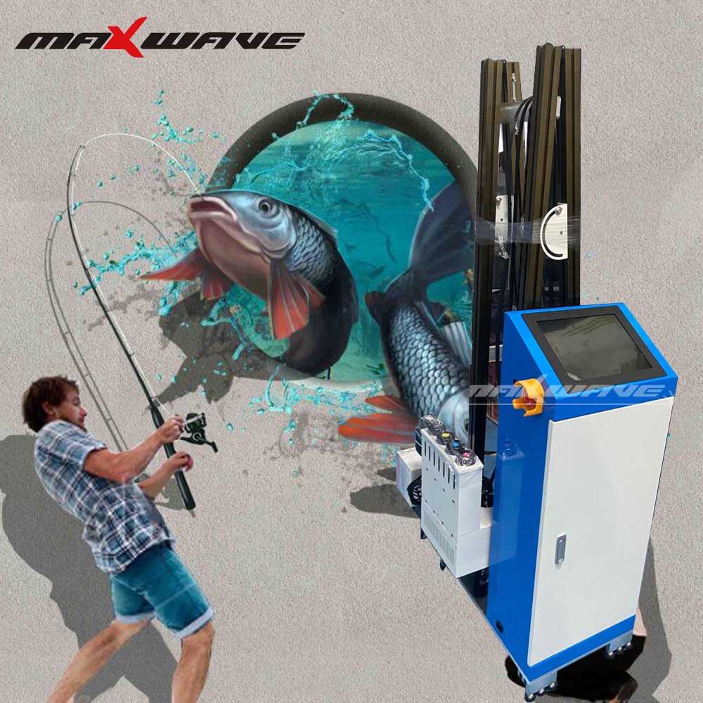 3D Vertical Mural UV Wall Inkjet Printer Machine Price 3D Effect Direct To Wall Printer Printing Machine Indoor Outdoor