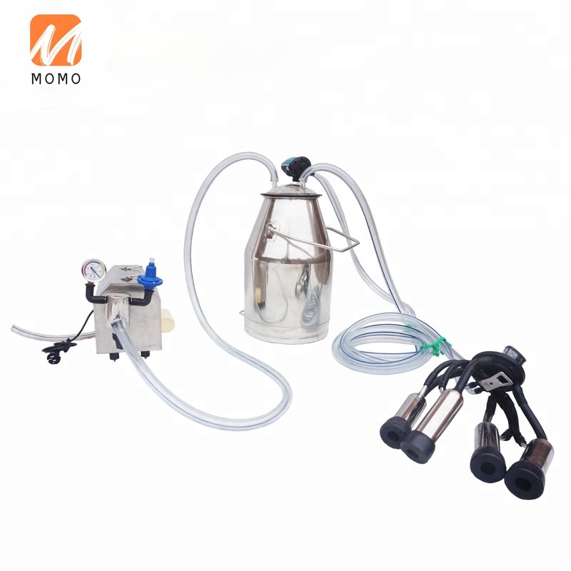 Electric single bucket 25L cow melasty milking machine with 4 milk liners