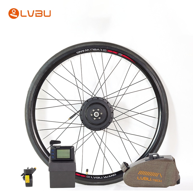 Lvbu Wheel 16-29 Inch Wheel 350w BLDC Gear Motor BT40D Ebike Conversion Kit 36v Peddle Assist Rear Wheel