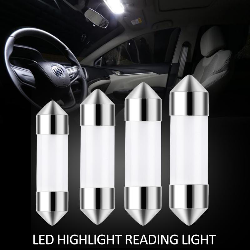 Car Signal Light C5W COB Car LED Bulb 41/39/36/31mm Car Interior Reading Light Source White License Plate 12V Light Accessorie