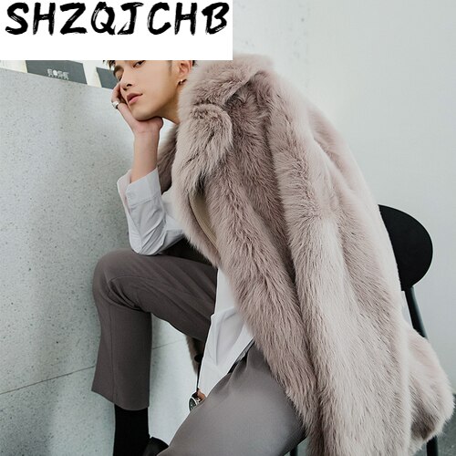 JCHB 2021 Winter Real Fur Coat Men Long Shearling Jacket Man Natural Wool Fur Jackets Warm Luxury Coat Men Clothes 19132 KJ3326